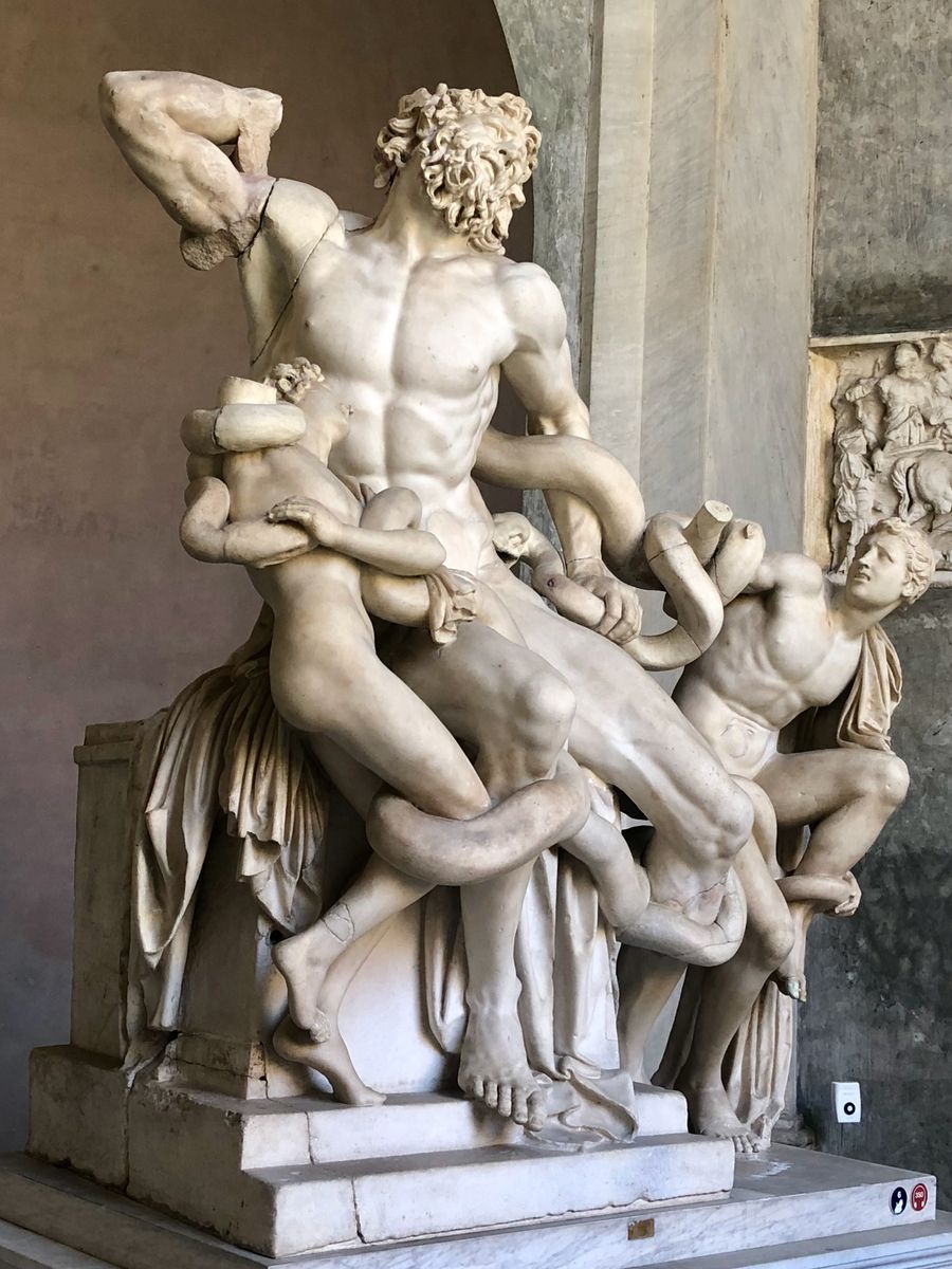Laocoon and His Sons marble statue in the Vatican Museums